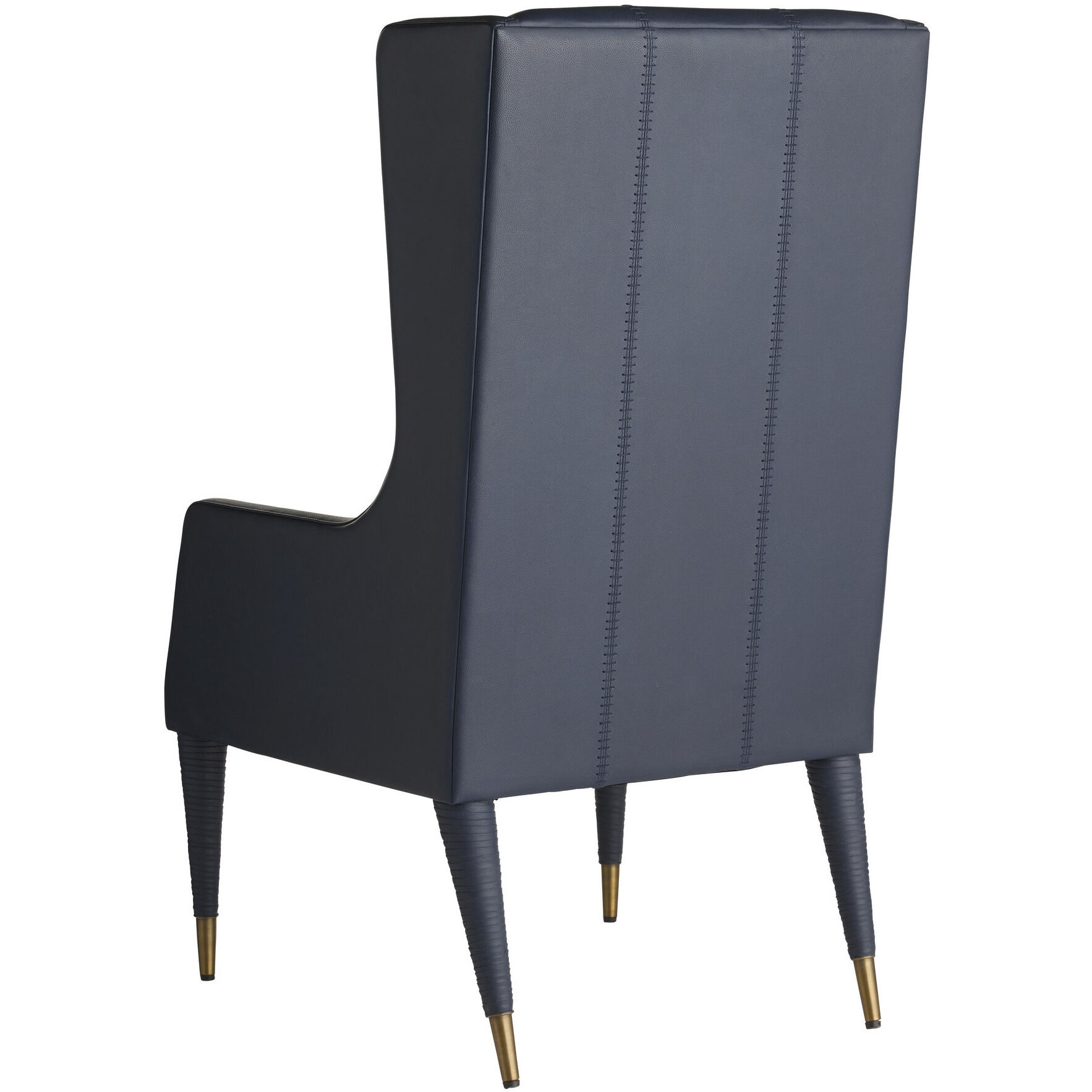 Hawthorne Navy and Antique Brass Host Chair