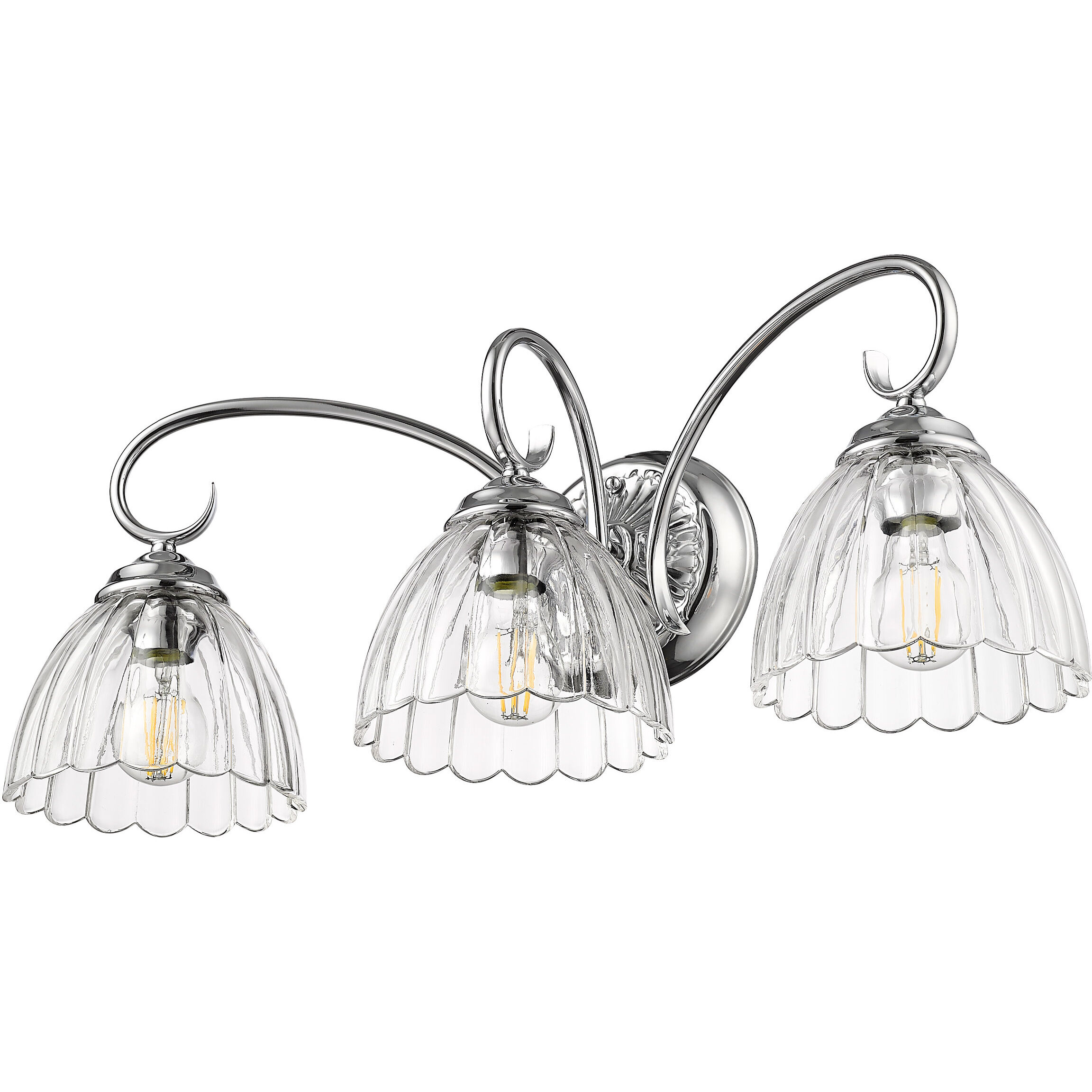 Audra Vanity Wall Light in Chrome