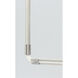 MonoRail Satin Nickel Flexible Vertical Connectors