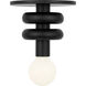 Drew & Jonathan Malcolm 1 Light 4.72 inch Midnight Black Flush Mount Ceiling Light