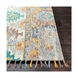 Bonifate 36 X 24 inch Teal/Mustard/Medium Gray/Light Gray/Charcoal/Aqua Rugs, Rectangle