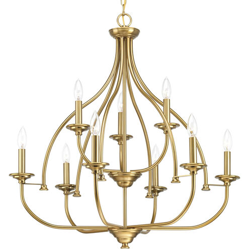 Tinsley 9 Light 29.25 inch Brushed Bronze Chandelier Ceiling Light