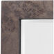 Chandler 33 X 25 inch Charcoal Wall Mirror in Charcoal Burl Wood