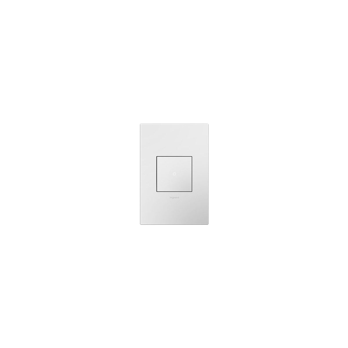 Adorne Gloss White Wall Plate, 1-Gang 