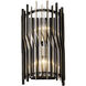 Park Row 2 Light 8 inch Matte Black and French Gold Wall Sconce Wall Light, Smithsonian Collaboration