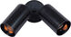 Spots 2 Light 17 inch Black Flush Mount Ceiling Light