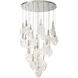 Jateo LED 39.5 inch Polished Nickel Multi Drop Chandelier Ceiling Light