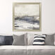 Abstract Blue and Beige and White and Brown Framed Art