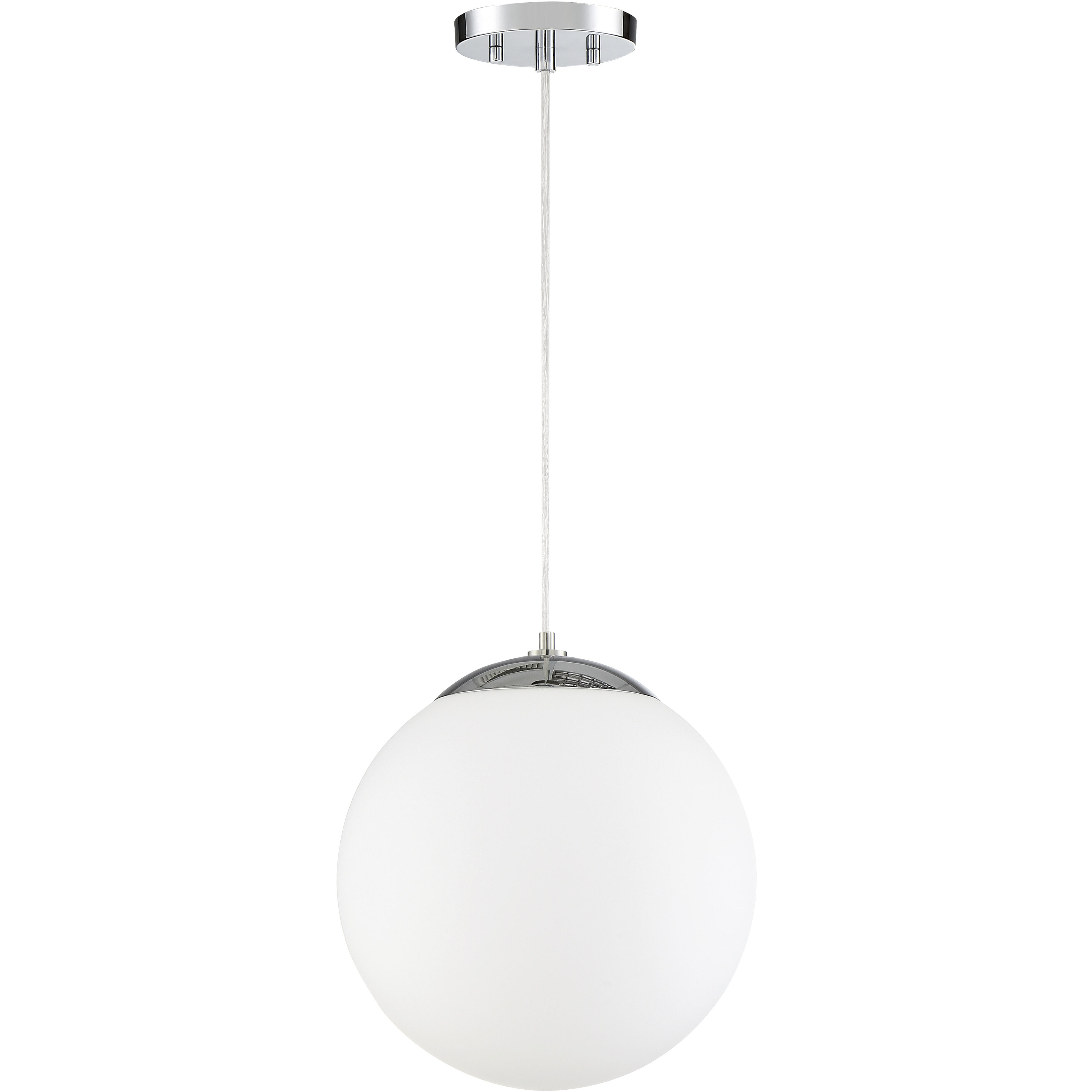 Kelvin 1 Light 12 inch Chrome Pendant Ceiling Light