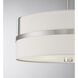 Contemporary 4 Light 20 inch Brushed Nickel Pendant Ceiling Light