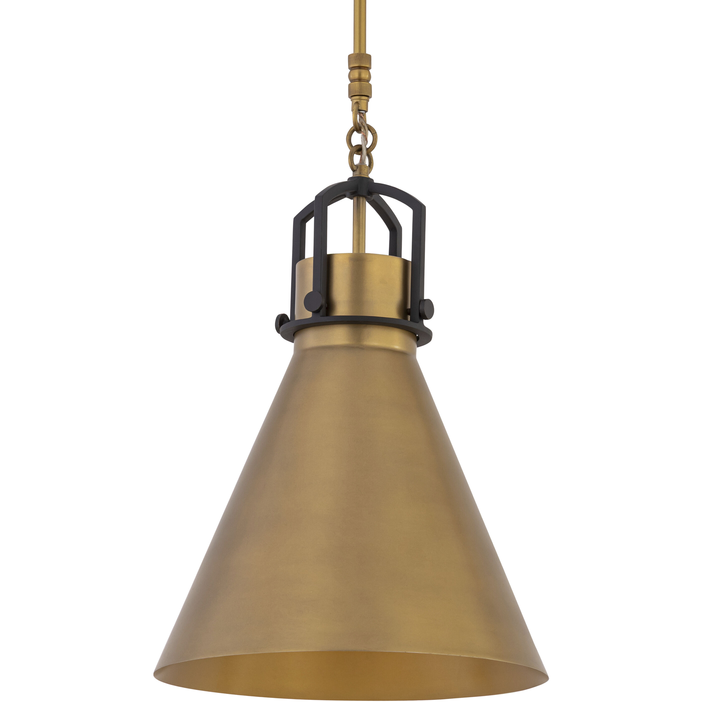 Fenric 1 Light 13.75 inch Legacy Brass and Dark Bronze Pendant Ceiling Light
