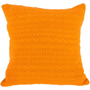 Cotton 18 X 7 inch Orange Pillow
