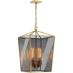 Klassen 4 Light 16 inch Aged Brass Pendant Ceiling Light