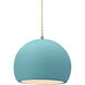 Radiance LED 7 inch Brushed Nickel and Reflecting Pool Pendant Ceiling Light