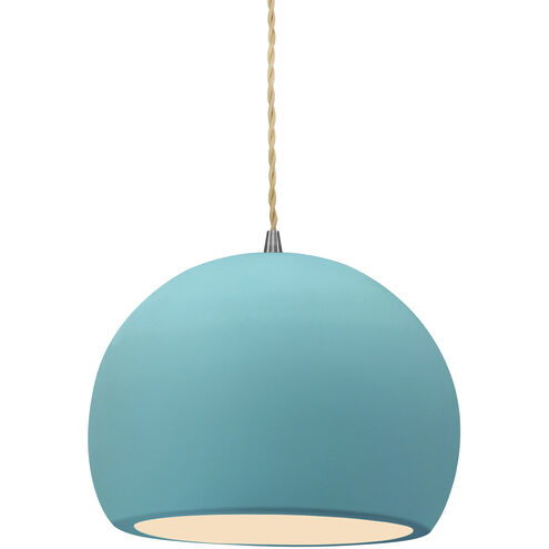 Radiance LED 7 inch Brushed Nickel and Reflecting Pool Pendant Ceiling Light