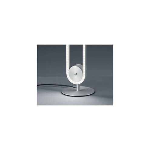 Zeitlos 53 inch 30 watt Satin Nickel Floor Lamp Portable Light, Bankamp Line