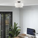 Fontana 3 Light 15 inch Bronze Semi-Flush Ceiling Light