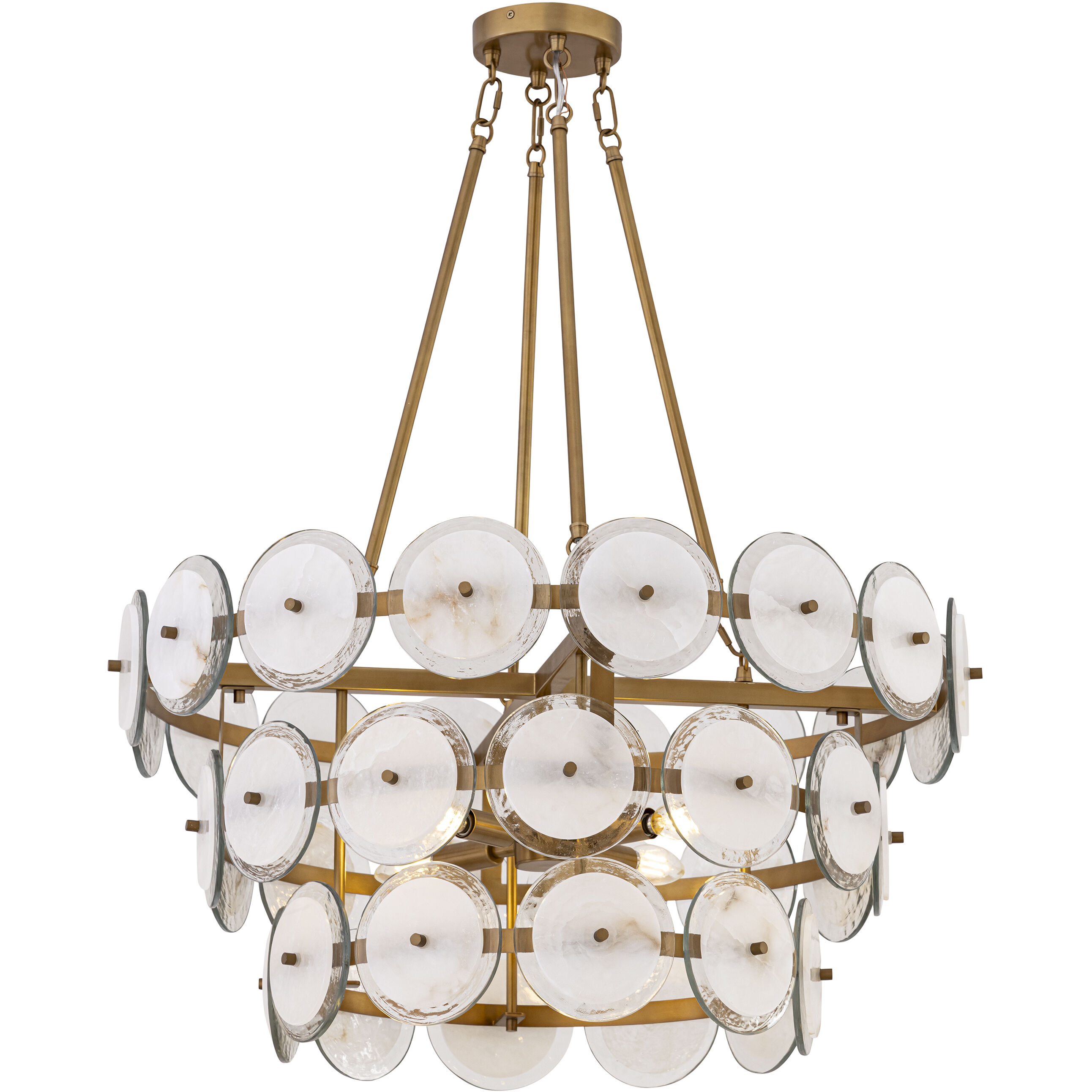 Kintrel 4 Light 28.75 inch Legacy Brass Pendant Ceiling Light