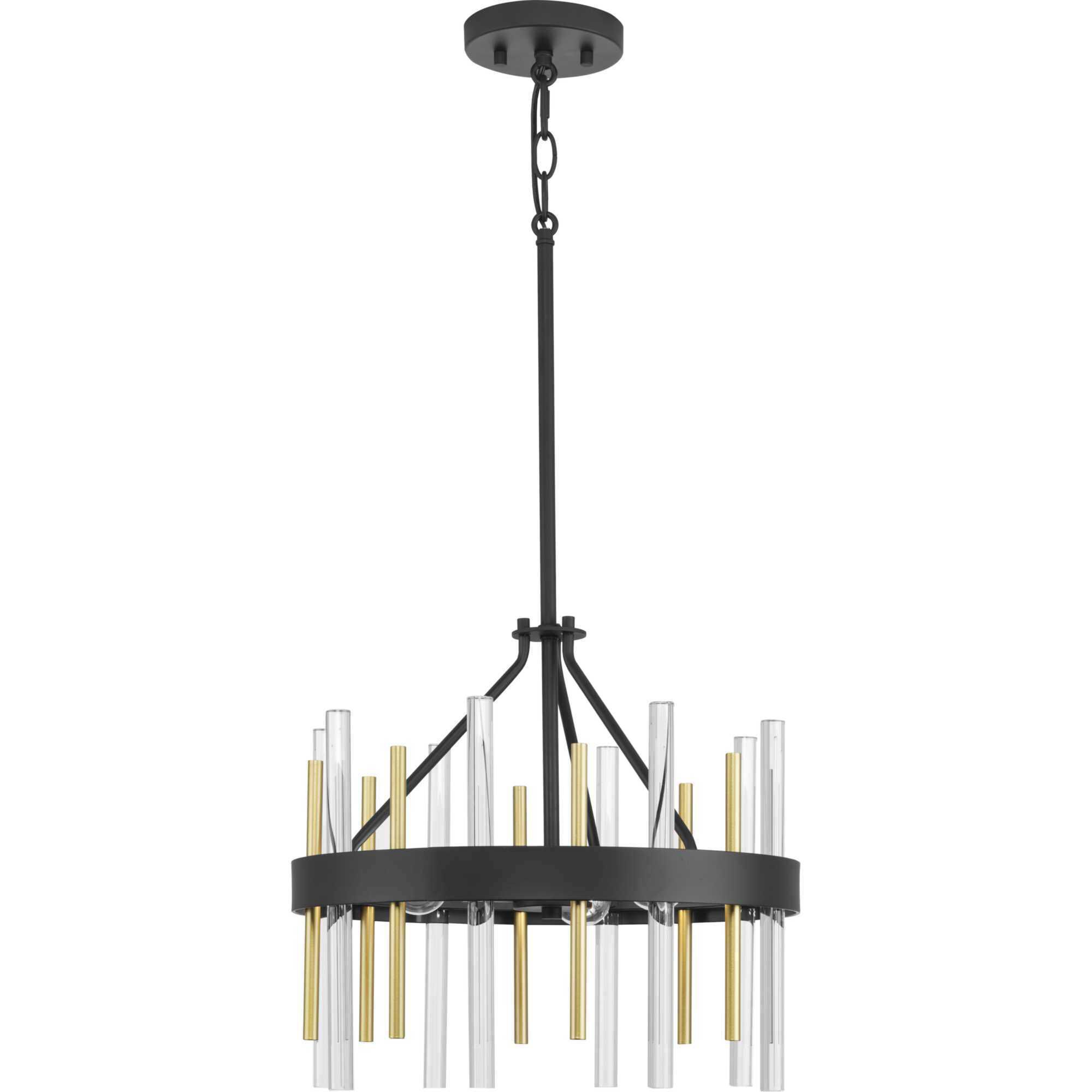 Orrizo 3 Light 16 inch Matte Black Semi-Flush Mount Convertible Ceiling Light, Design Series