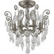 Canada 6 Light 16 inch Pewter Chandelier Ceiling Light, Pewter Frame