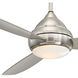 Concept I Wet 58 inch Brushed Nickel Wet Outdoor Ceiling Fan