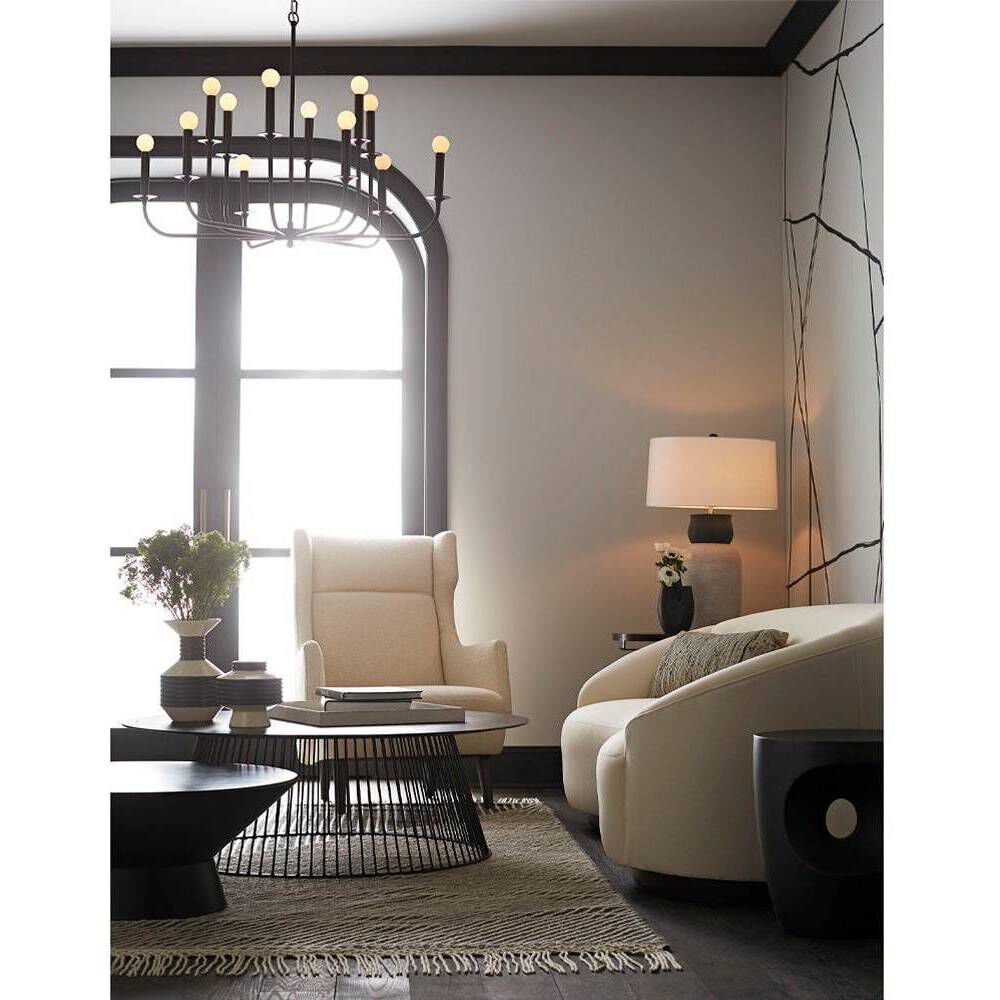 Beckham 32 inch Matte Black Coffee Table