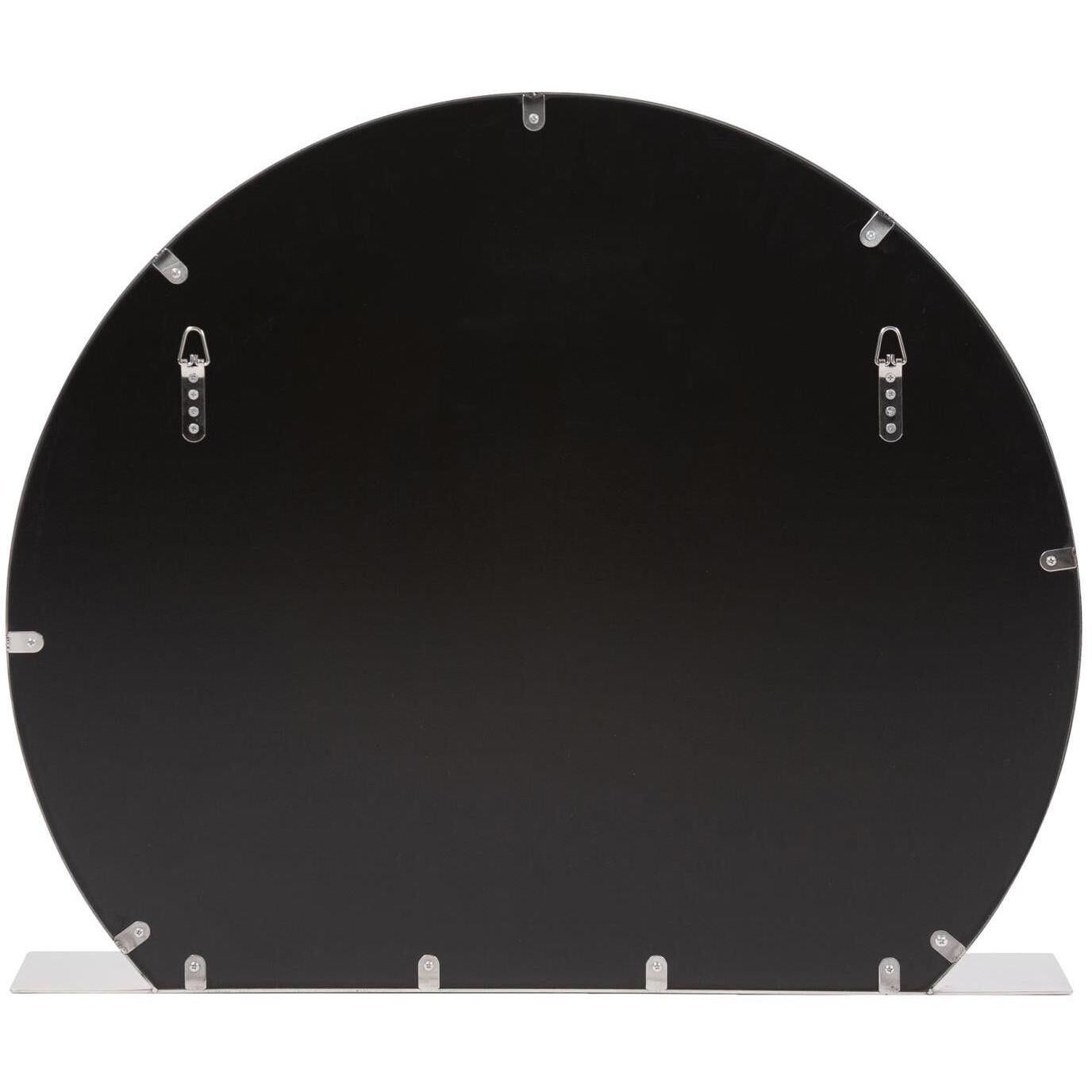 Marion 30 X 25 inch Polished Stainless Steel Wall Mirror, with Shelf