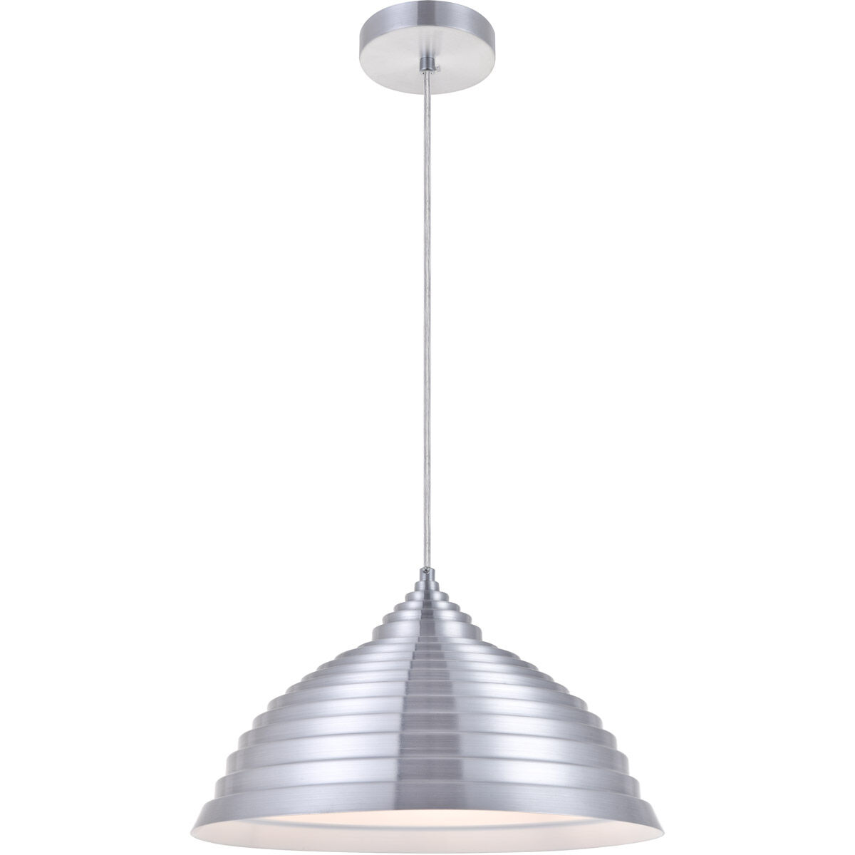 Circa 1 Light 15.5 inch Burnished Nickel Pendant Ceiling Light