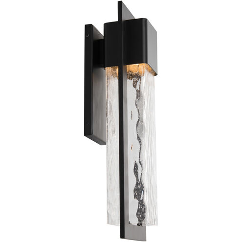 Mist LED 20 inch Black Outdoor Wall Light in 20in.