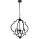 Sandara 4 Light 21 inch Black Pendant Ceiling Light