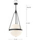 Alora Mood Harmony Pendant Ceiling Light in Brushed Gold, Glossy Opal Glass