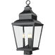 Raphael 3 Light 26.75 inch Sand Black Outdoor Post Mount Fixture in Soft Sand Black