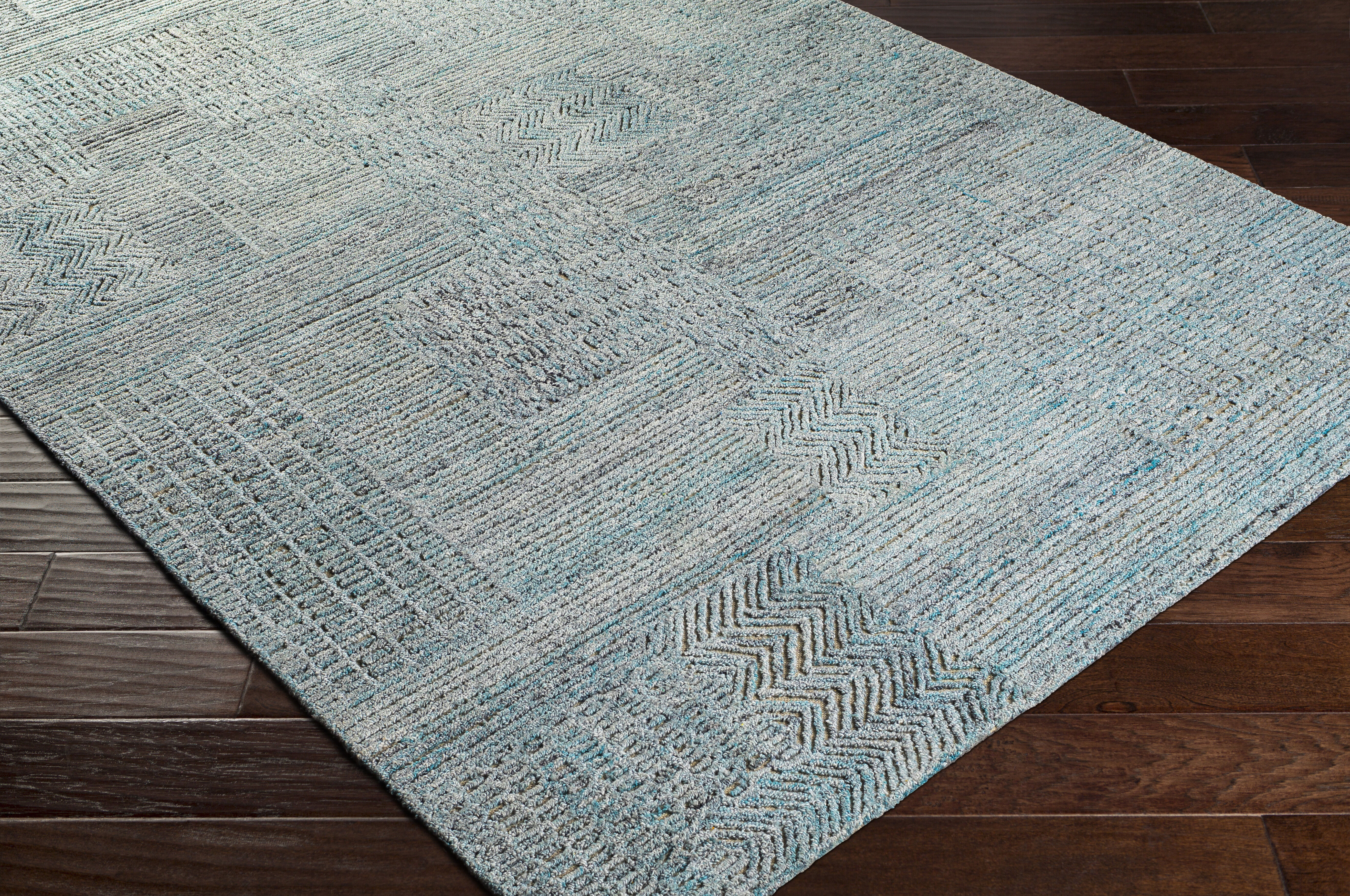 Rosario 90 X 60 inch Denim Rug in 5 x 8, Rectangle