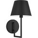 Drew & Jonathan Ender 1 Light 7 inch Midnight Black Sconce Wall Light, Small