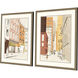 Architectural Collection Orange Framed Art