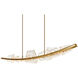 Arcus LED 70 inch Brass Chandelier Ceiling Light