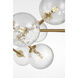 Drew & Jonathan Atticus 20 Light 32 inch Satin Brass Chandelier Ceiling Light in LED