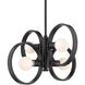 Sloane 4 Light 21 inch Matte Black Chandelier Ceiling Light, Mini