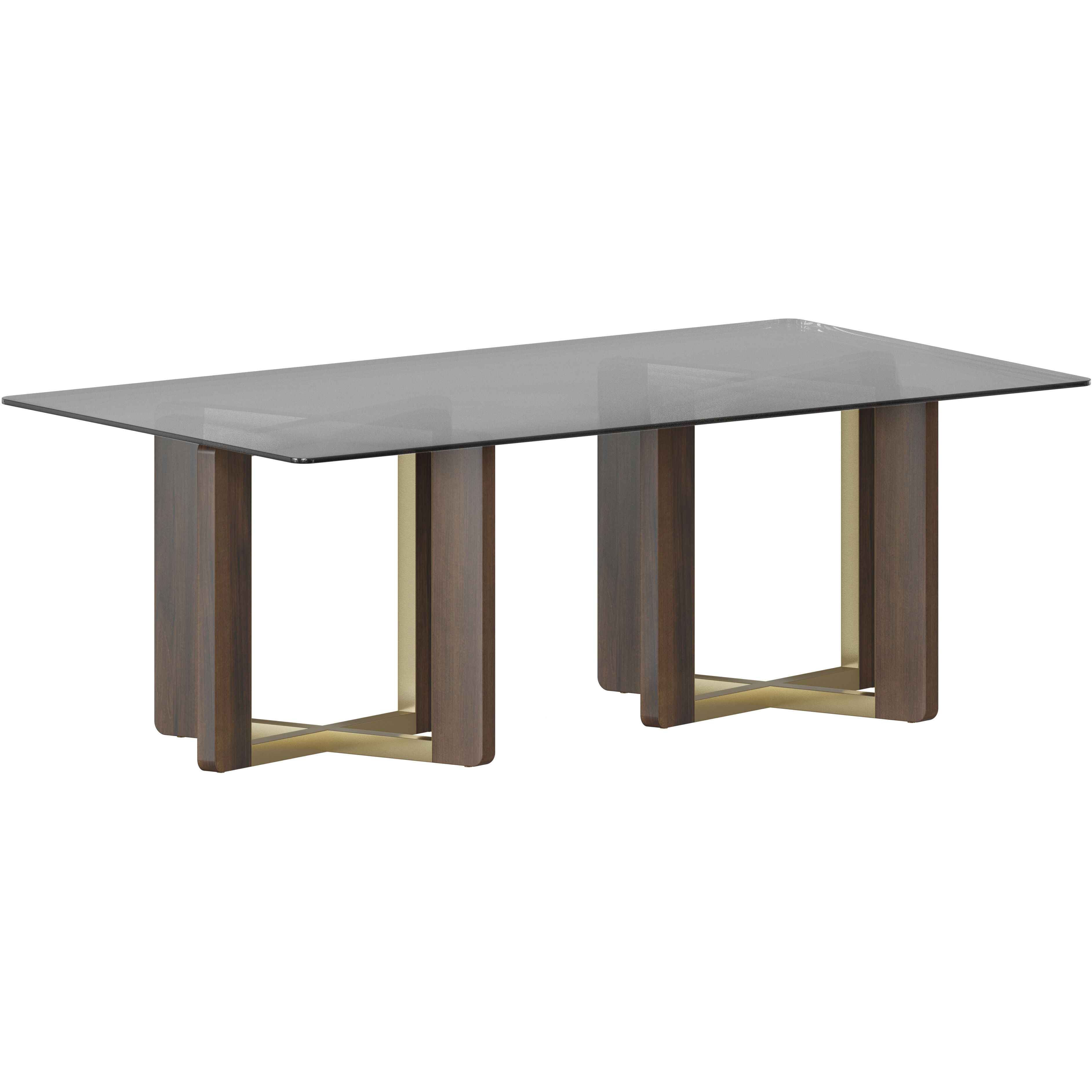 Rejane Gold / Raw Umber Dining Table Base