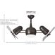 Atlas Dagny-LK 38 inch Matte Black with Barnwood Tone Blades Ceiling Fan in Barn Wood