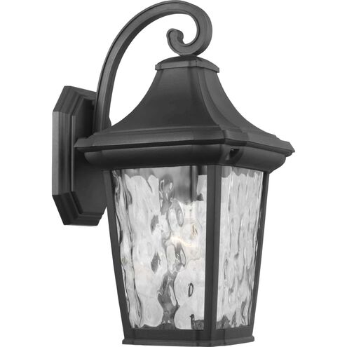 Marquette 1 Light 16 inch Textured Black Outdoor Wall Lantern, with DURASHIELD, Medium