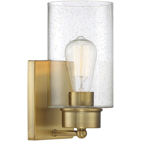 Coastal 1 Light 5 inch Natural Brass Wall Sconce Wall Light