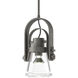 Erlenmeyer 1 Light 8.1 inch Natural Iron Mini Pendant Ceiling Light, Large