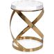 Champagne Spiral Side Table
