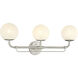 Whitehall 3 Light 28 inch Brushed Nickel Vanity Light Wall Light