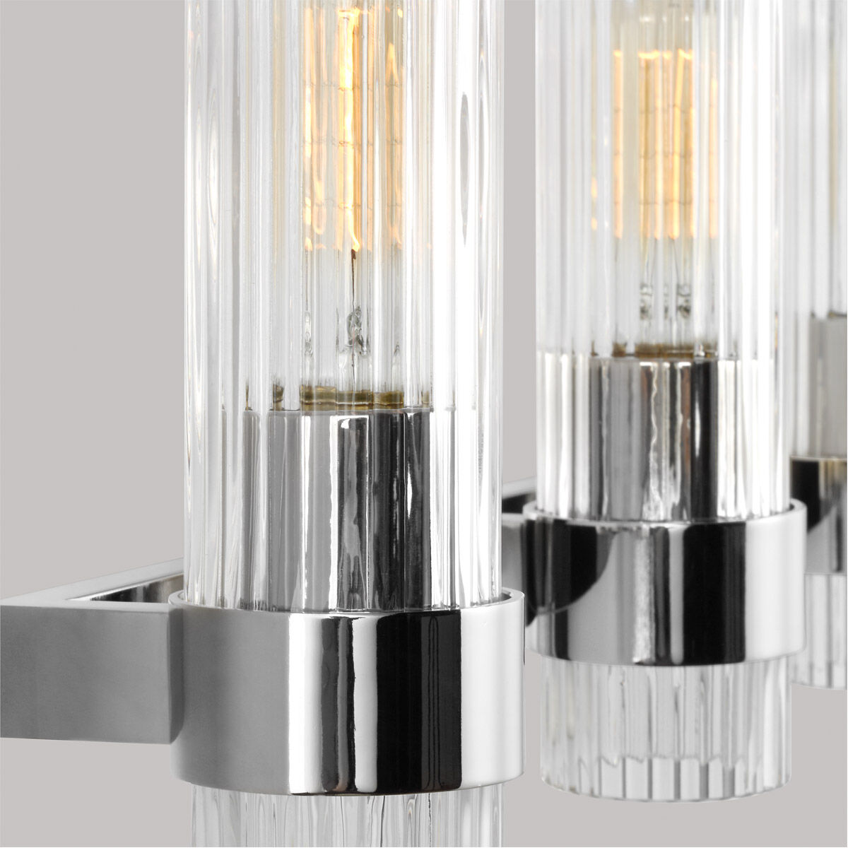 C&M by Chapman & Myers Geneva 3 Light 22.5 inch Polished Nickel Vanity Light Wall Light