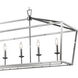 Lacey 6 Light 49 inch Polished Chrome Pendant Ceiling Light