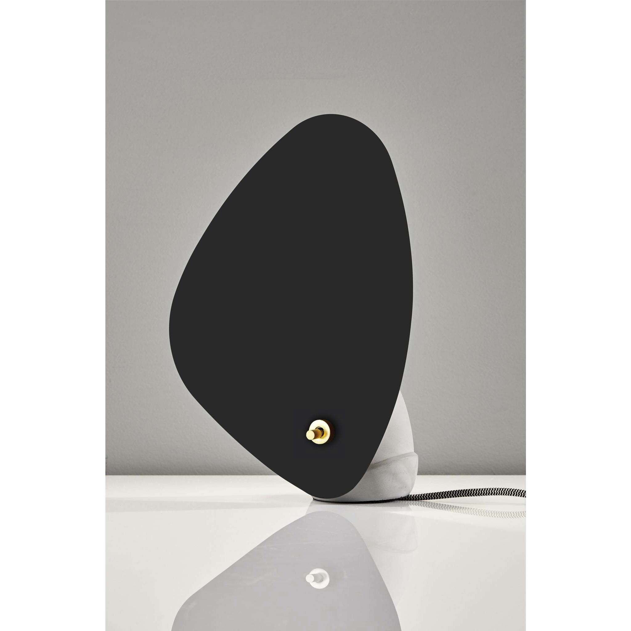 Bonnie 12.75 inch 60 watt Black with Antique Brass Accent Table Lantern Portable Light