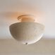 Malta 3 Light 18 inch Light Stonewash Semi Flush Mount Ceiling Light