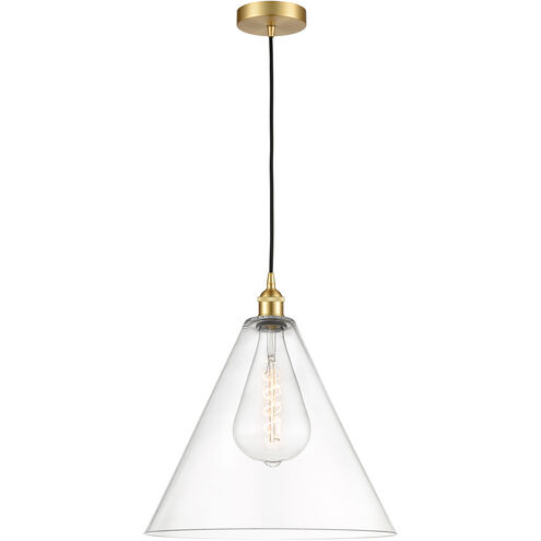 Berkshire 1 Light 16 inch Satin Gold Mini Pendant Ceiling Light